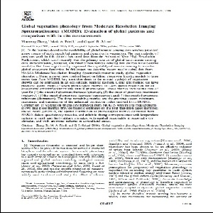 ترجمه ی مقاله ی Evaluation of global patterns and comparison with in situ measurements