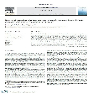 ترجمه مقاله با عنوان Removal of methylene blue from aqueous solution by montmorillonite/CoFe2O4 composite with magnetic separation performance