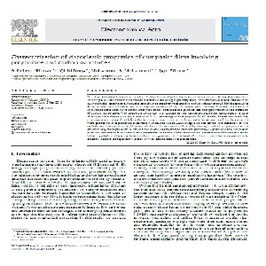 ترجمه مقاله با عنوان Characterization of viscoelastic properties of composite ﬁlms involving polyaniline and carbon nanotubes