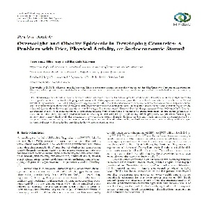 ترجمه مقاله با عنوان Overweight and Obesity Epidemic in Developing Countries: A Problem with Diet, Physical Activity, or Socioeconomic Status