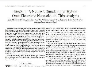 ترجمه مقاله LioeSim: A Network Simulator for Hybrid Opto-Electronic Networks-on-Chip Analysis