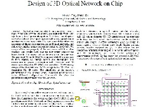 ترجمه مقاله Design of 3D Optical Network on Chip
