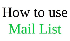 چگونه از Mail List لمپس استفاده کنیم