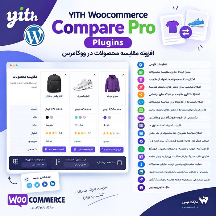 افزونه YITH Woocommerce Compare Pro