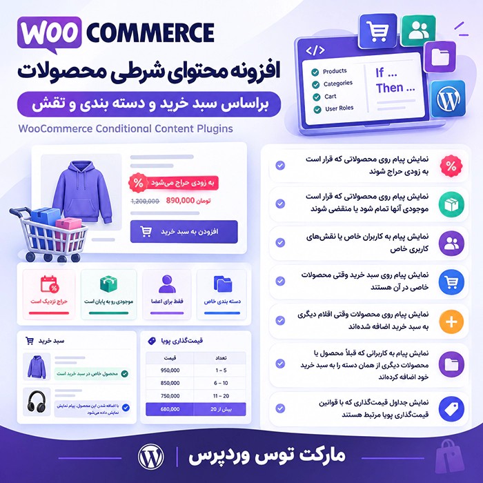 افزونه WooCommerce Conditional Content