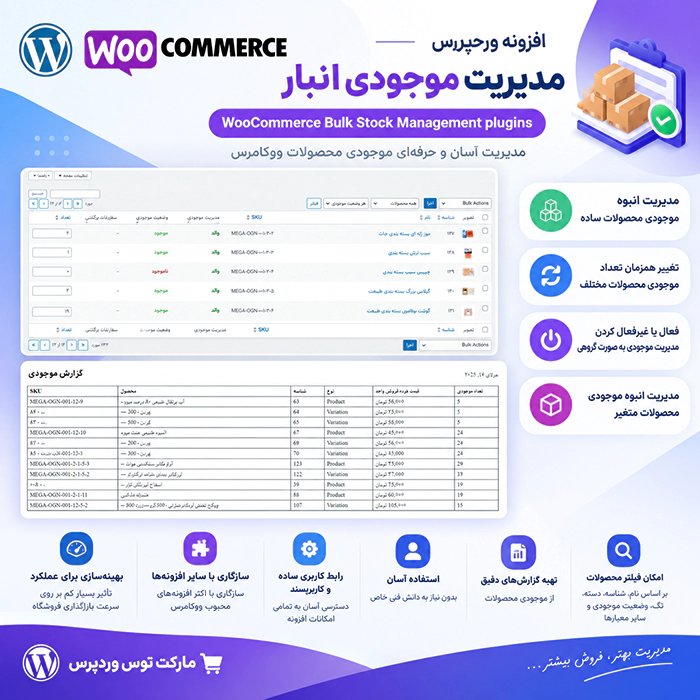 افزونه WooCommerce Bulk Stock Management