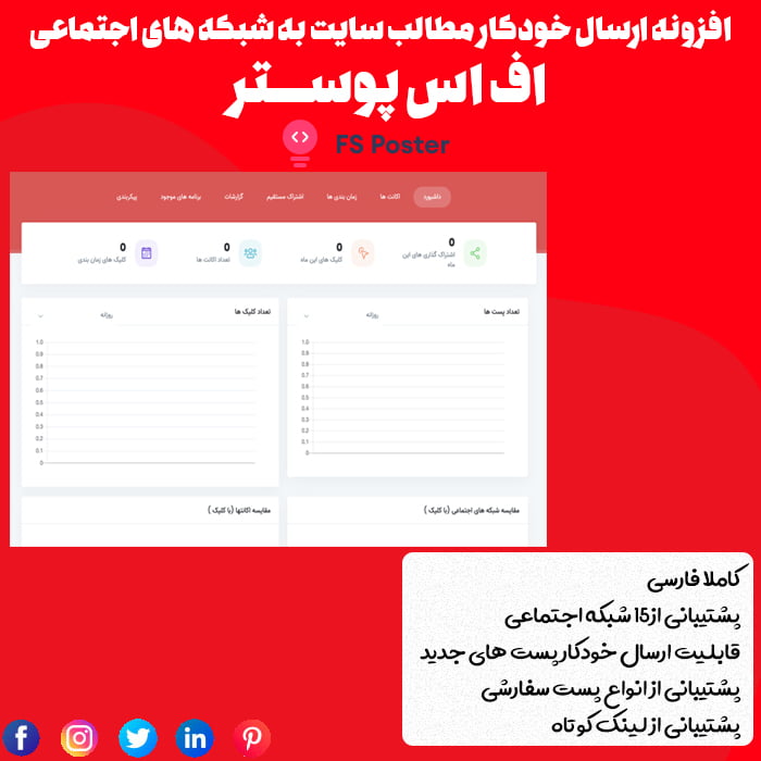 افزونه FS Poster | افزونه ارسال خودکار مطالب سایت به شبکه های اجتماعی
