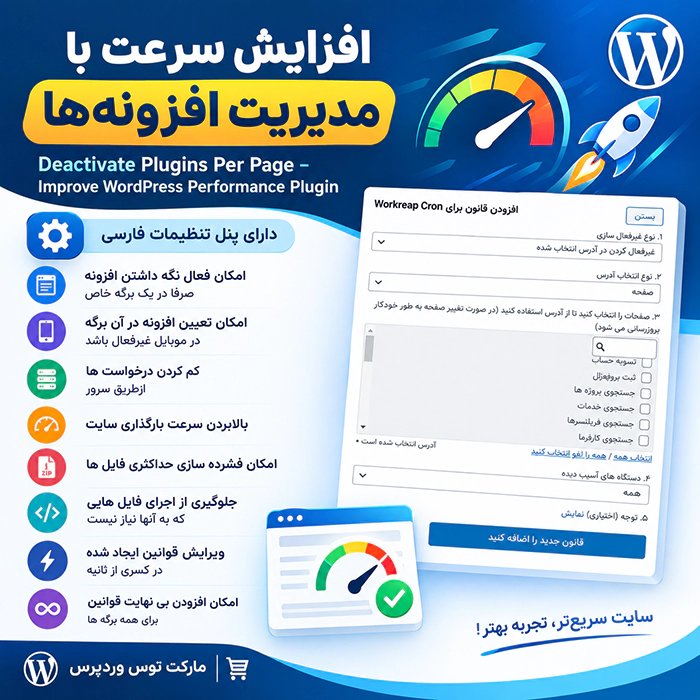 افزونه Deactivate Plugins Per Page