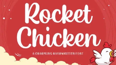 دانلود فونت انگلیسی Rocket Chicken