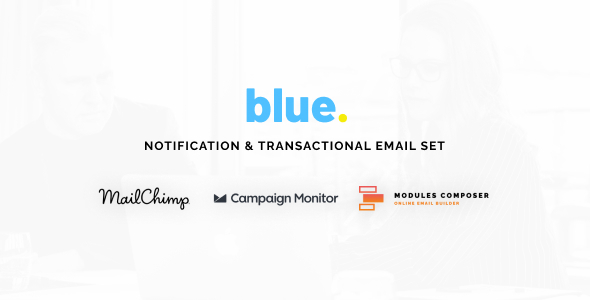 دانلود قالب HTML ایمیل Blue