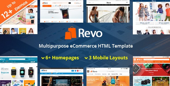 دانلود قالب HTML5 چندمنظوره Revo