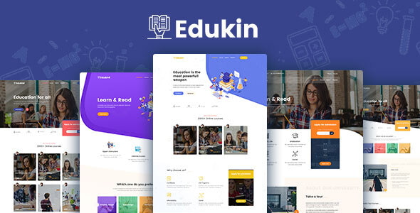 دانلود قالب Edukin – Education HTML Template