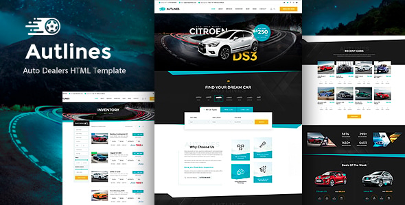 دانلود قالب Autlines – Autodealer HTML Template