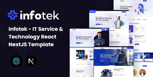 دانلود قالب Infotek React NextJS