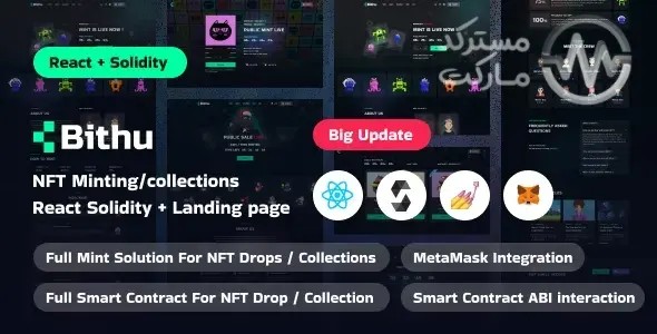 دانلود Bithu – قالب لندینگ React JS + Solidity