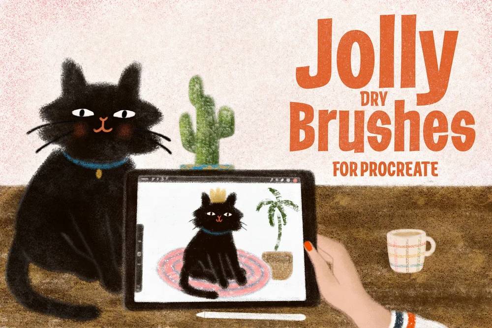 دانلود مجموعه براش و قلم Jolly Dry Brushes برای پروکریت