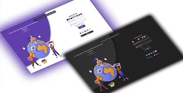 دانلود Premium Welcome Page for WoWonder