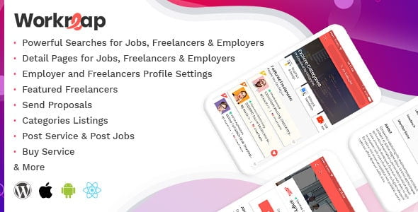 دانلود اپلیکیشن Workreap React Native
