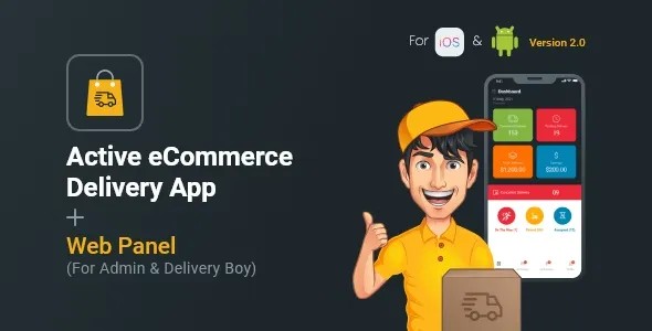 دانلود اپلیکیشن فلاتر Active eCommerce Delivery Boy