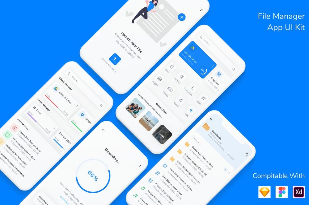 دانلود File Manager App UI Kit