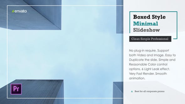 دانلود اسلایدشو پریمیر پرو Boxed Minimal Slideshow