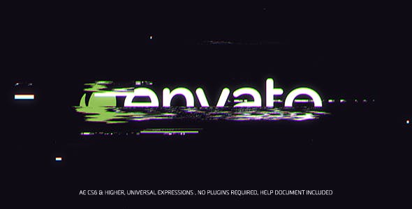 دانلود Glitch Logo – پروژه افتر افکت