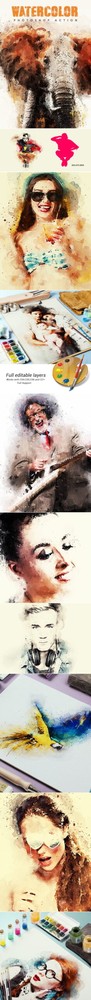 دانلود Watercolor – Photoshop Action