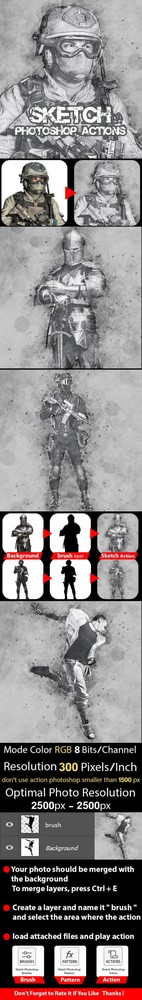 دانلود Sketch Photoshop Action – اکشن فوتوشاپ