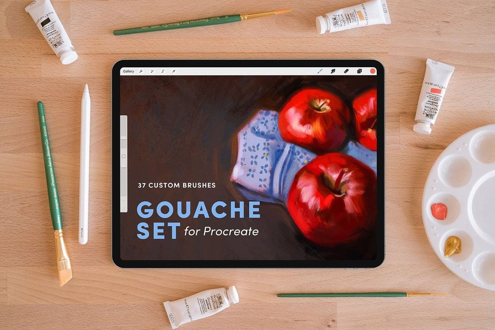 دانلود Gouache Set – Procreate Brushes