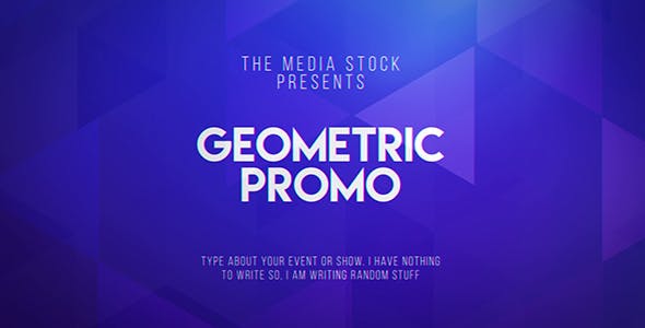 دانلود Geometric Promo – افتر افکت