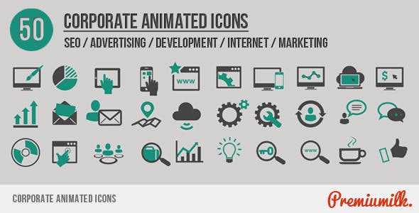دانلود Corporate Animated Icons برای افترافکت