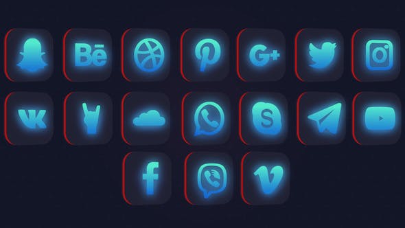 دانلود Social Media Logo Pack برای افتر افکت