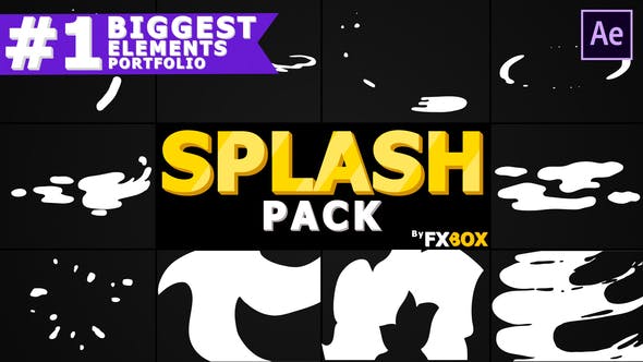 دانلود Hand-Drawn Liquid Splashes | After Effects