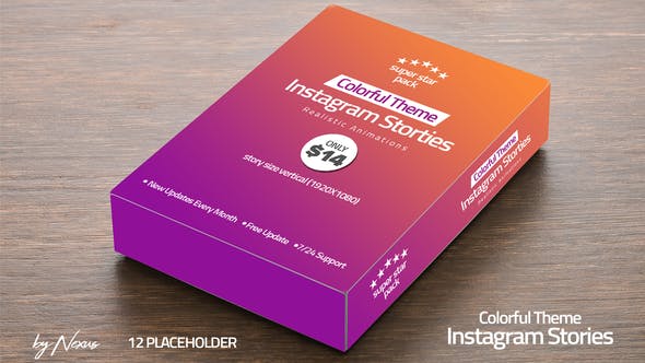 دانلود Colorful Instagram Stories Pack – افترافکت