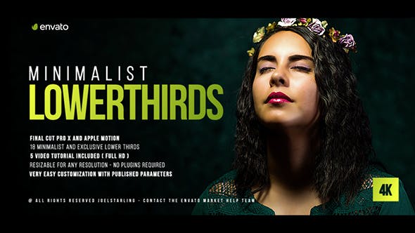 دانلود Minimalist Lower Thirds For Final Cut Pro X