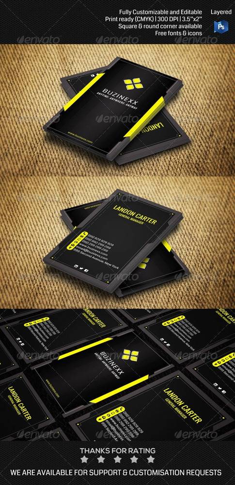 دانلود Futuristic Corporate Business Card THN002