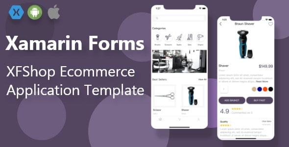 دانلود XFShop Ecommerce Application Template – Xamarin Forms