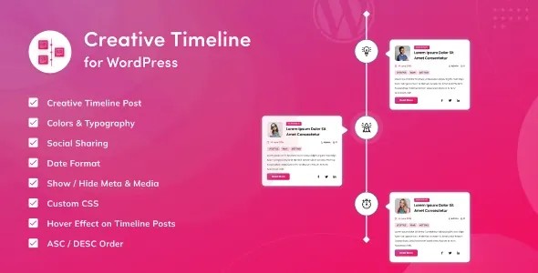دانلود افزونه Creative Timeline برای وردپرس