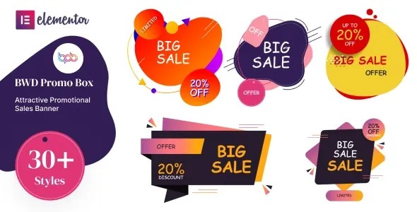 دانلود افزونه BWD promo box برای المنتور