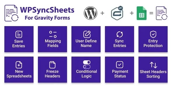 دانلود افزونه WPSyncSheets For Gravity Forms