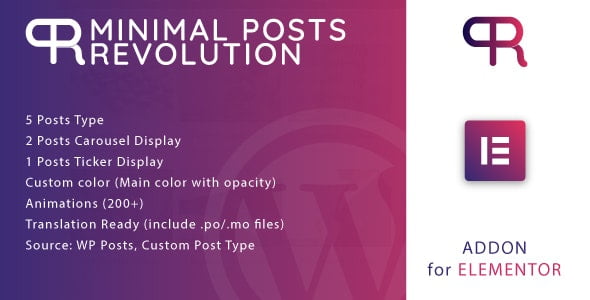 دانلود افزونه Minimal Posts Revolution برای المنتور
