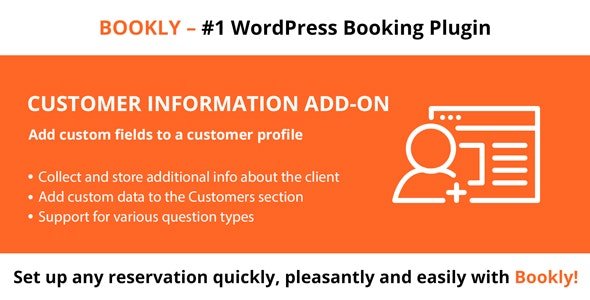 دانلود ادآن Bookly Customer Information