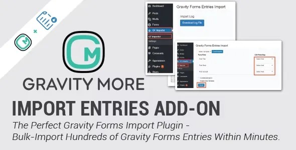 دانلود افزونه Gravity Forms Import Entries