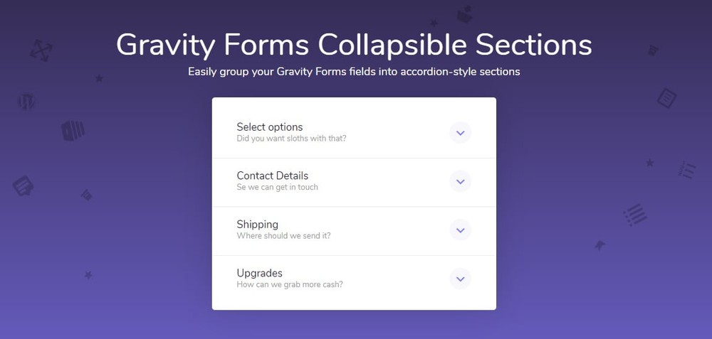 دانلود افزونه Gravity Forms Collapsible Sections