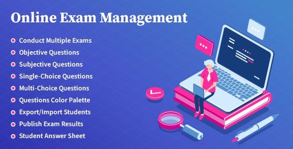 دانلود افزونه Online Exam Management برای وردپرس