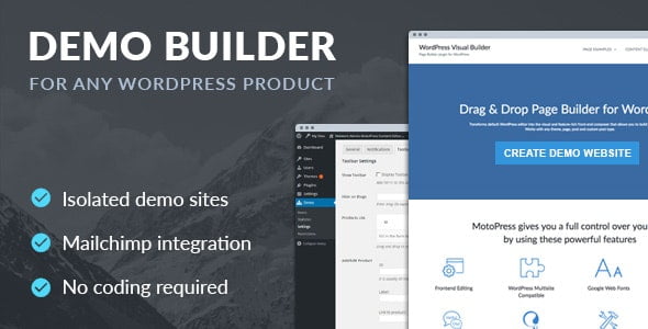 دانلود افزونه Demo Builder برای وردپرس
