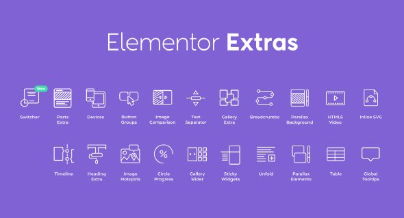 دانلود افزونه Elementor Extras برای المنتور