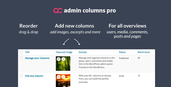دانلود افزونه Admin Columns Pro برای وردپرس