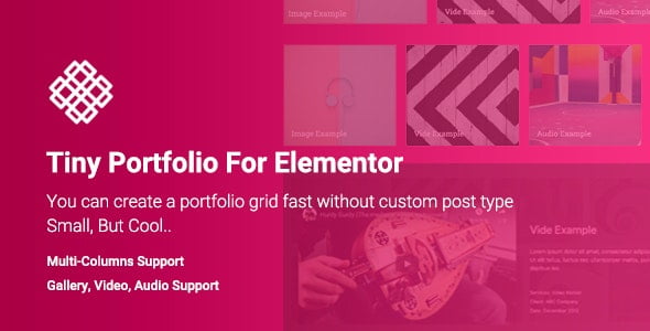 دانلود افزونه Tiny Portfolio برای المنتور