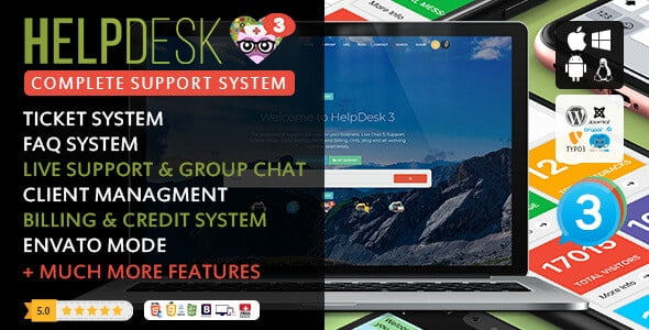 دانلود اسکریپت پشتیبانی HelpDesk 3
